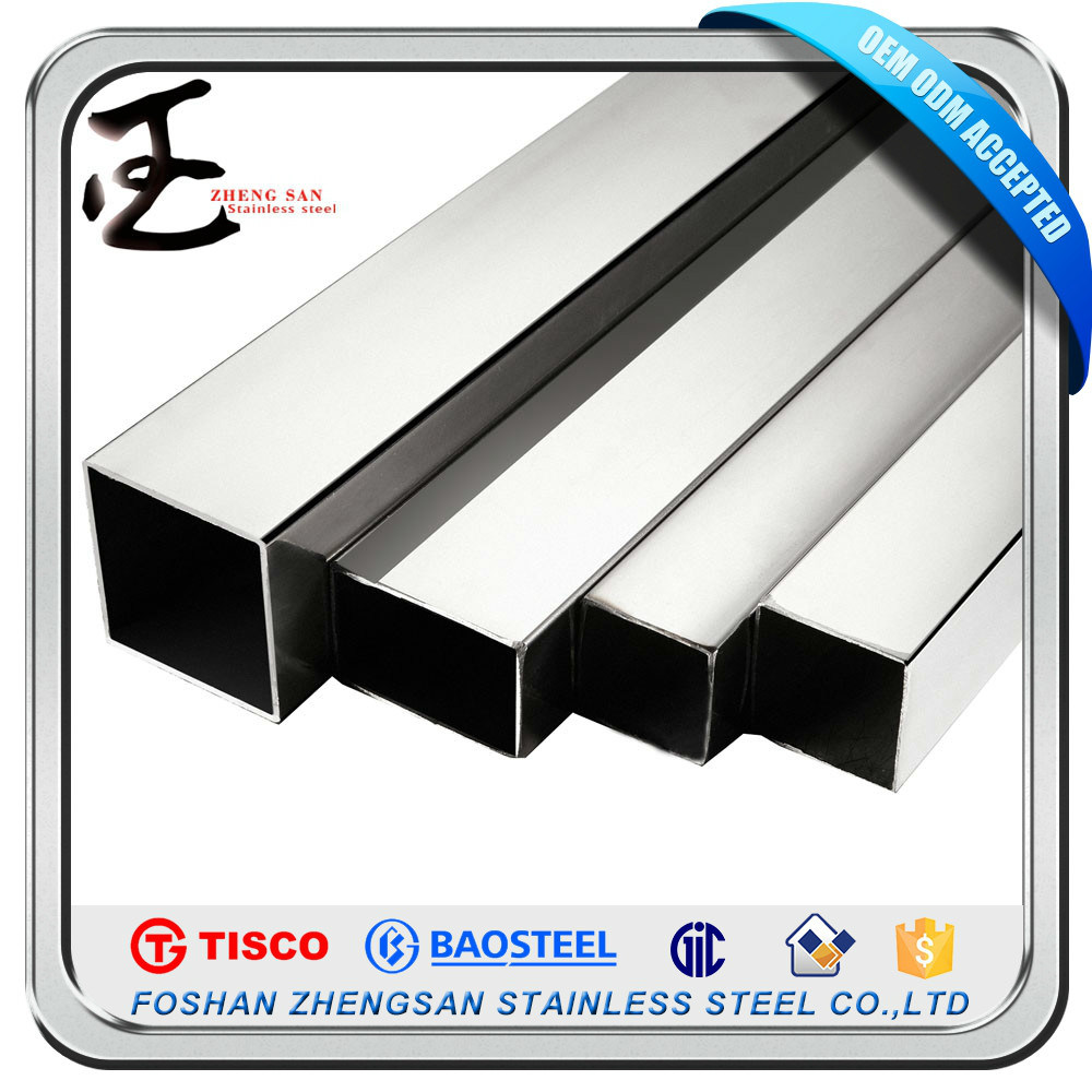 China 201 Welded Square Stainless Steel Pipes Tubes