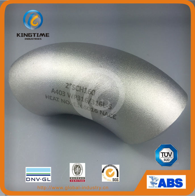 China Butt Welded Stainless Steel Elbow 90d Lr Pipe Fitting to ASME B16.9 (KT0066)