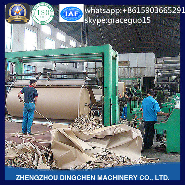 China Engineer Available Overseas 3200mm Kraft Corrugated Paper Carton Paper Production Line Used Paper Recycling Machine