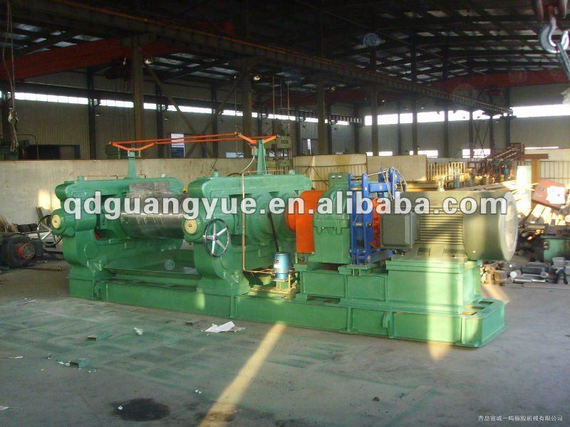 China Hot Sale Hardened Gearbox Two-Roll Open Mixing Mill