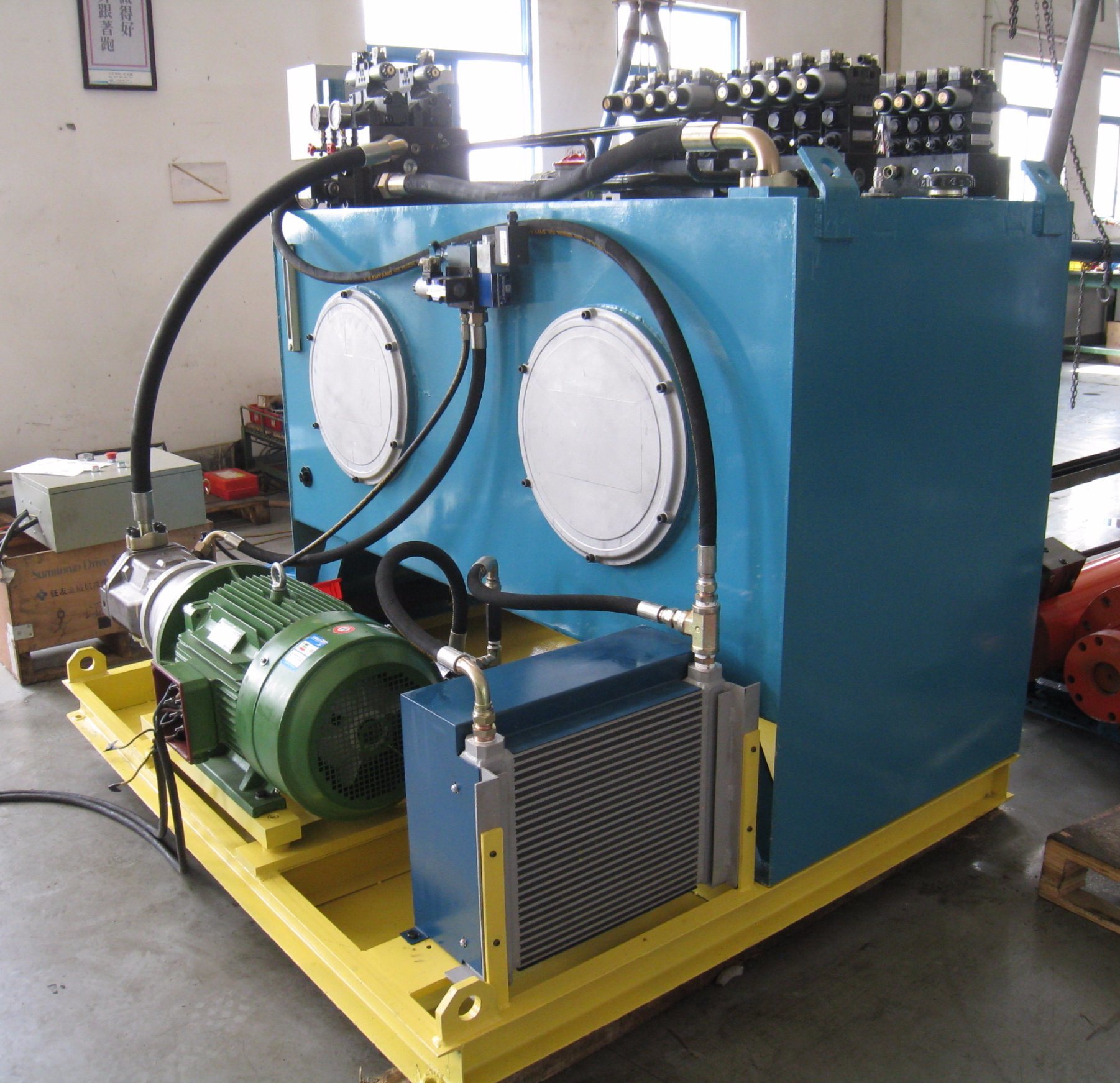 China Hydraulic and Electric Control System for Hydrostatic Tesing Machine in Spiral Welded Pipe Mill