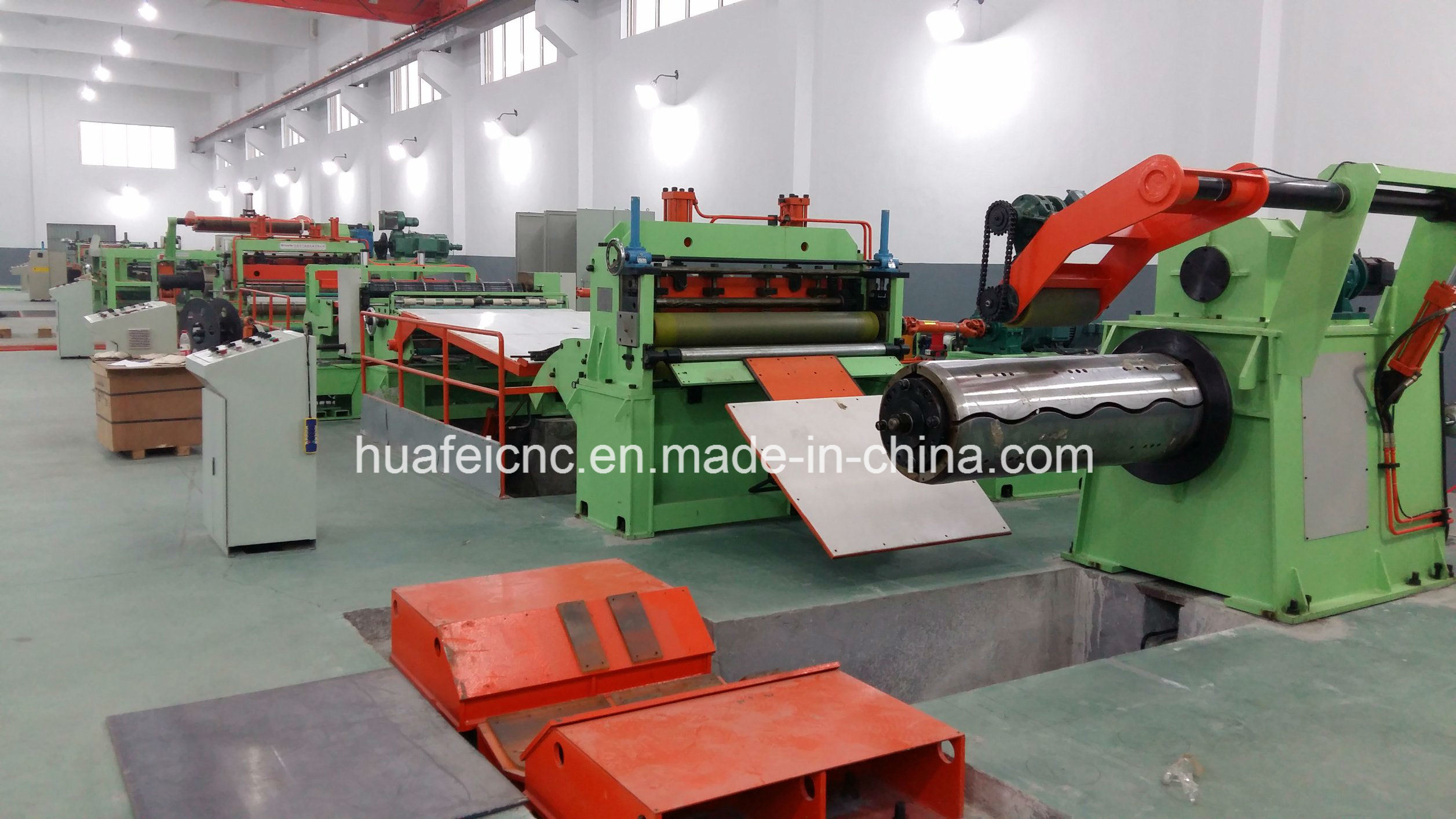 China Jinan Huafei Cl Cut Steel Coil Into Mearsured Length Production Line