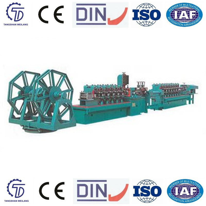 China Longitudinal Welded Pipe Producing Machine Wooden Package