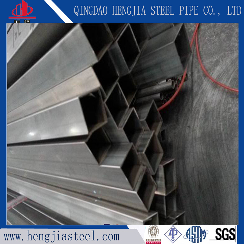 China Mill Supply 201 Welded Stainless Steel Square Pipe for Construction