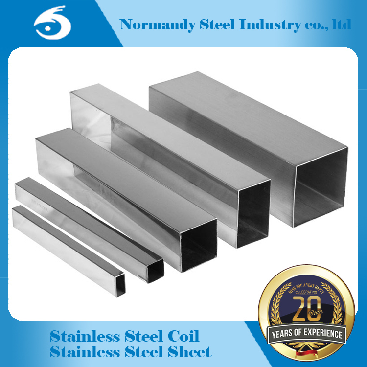 China Mill Supply 202 Welded Stainless Steel Square Pipe