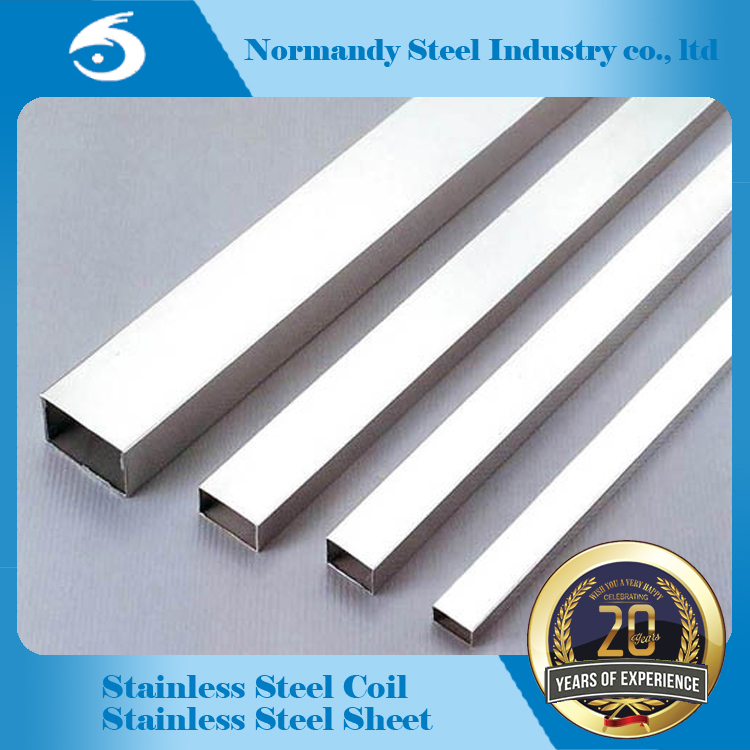 China Mill Supply 304 Welded Stainless Steel Rectangular Pipe for Construction
