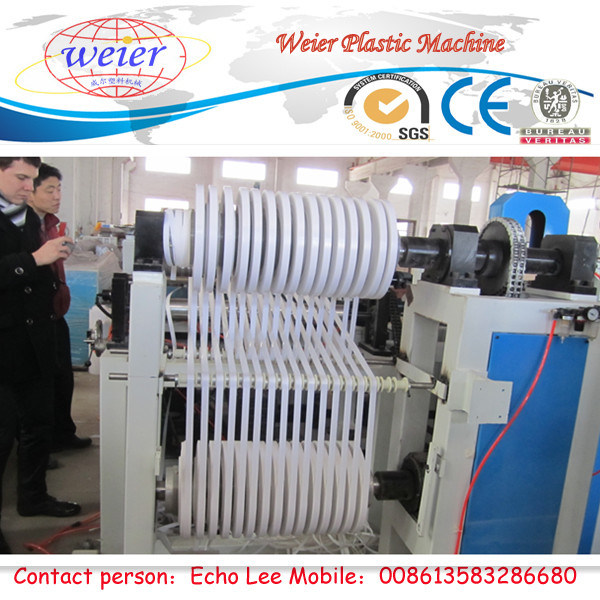 China PVC Edge Banding Extrusion Line with Slitting Machine 600mm