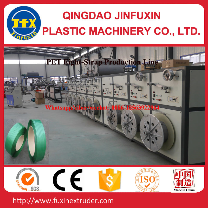 China Pet High Output Slitting Strap Production Line 400kg/H