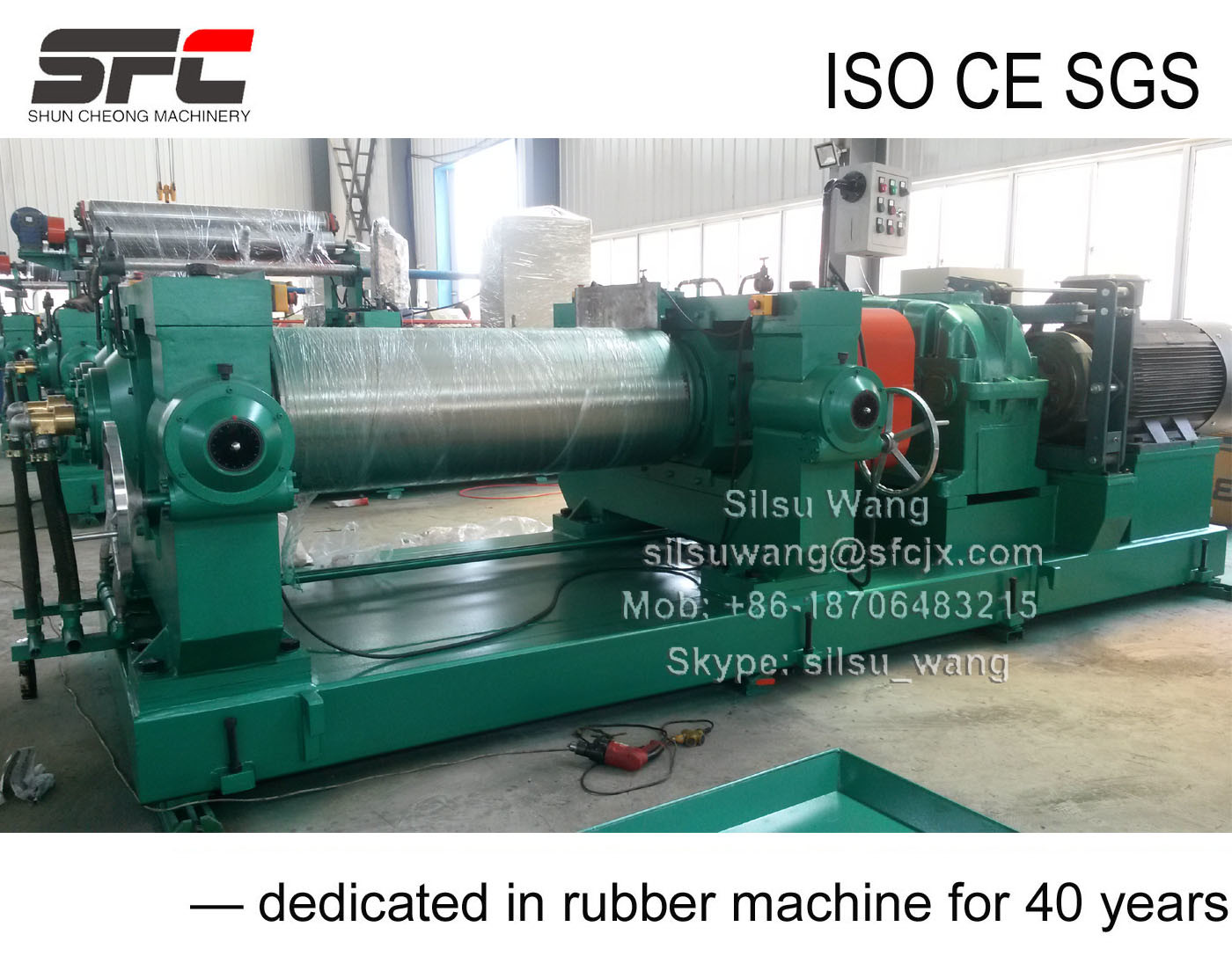 China Rubber Roller Mill, Two Roll Mixing Mill, Roll Mill