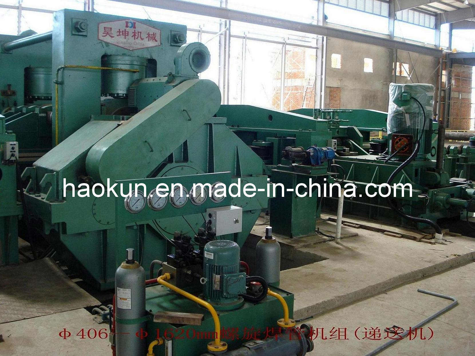 China SSAW Mill-Spiral Welded Pipe Delivery Machine