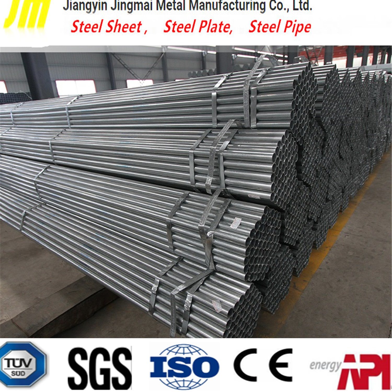 China Seamless Round Steel Pipe Welded Steel Tube of Circular Steel Piping