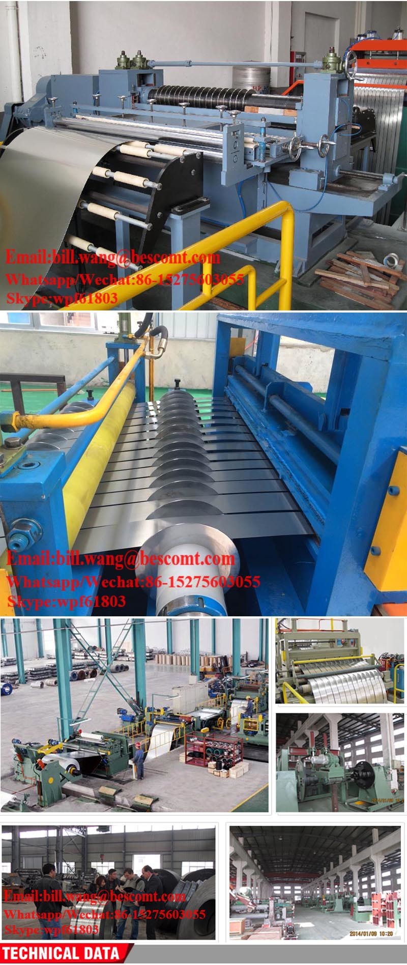  Slitting Lines Cut to Length Machine Lines for Iron Steel 