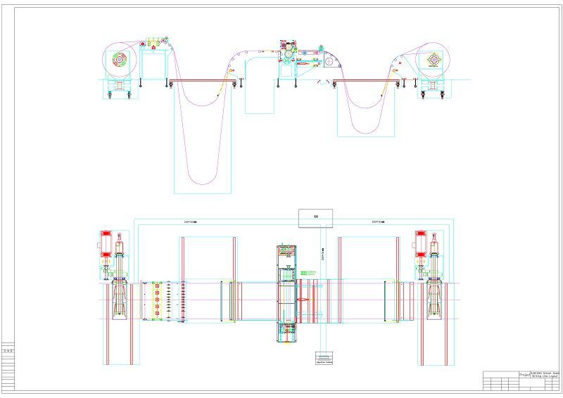  Silicon Steel Coil Straighting and Leveling Cut to Length Line 