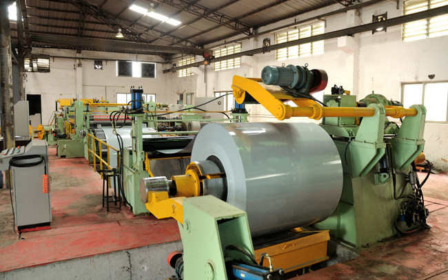  Galvanized Steel Coils Thickenss 0.2-2X1250mm Simple Slitting Line 