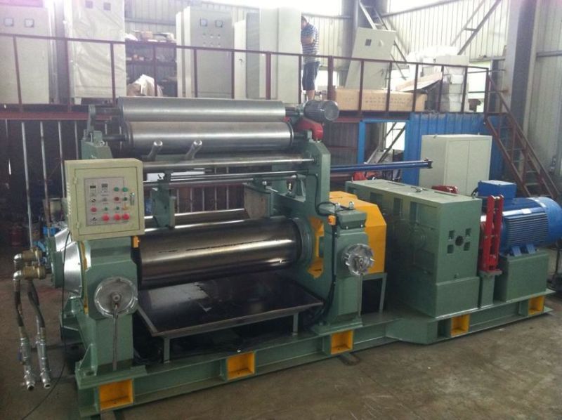  Hardened Gearbox Two-Roll Open Mixing Mill with CE 