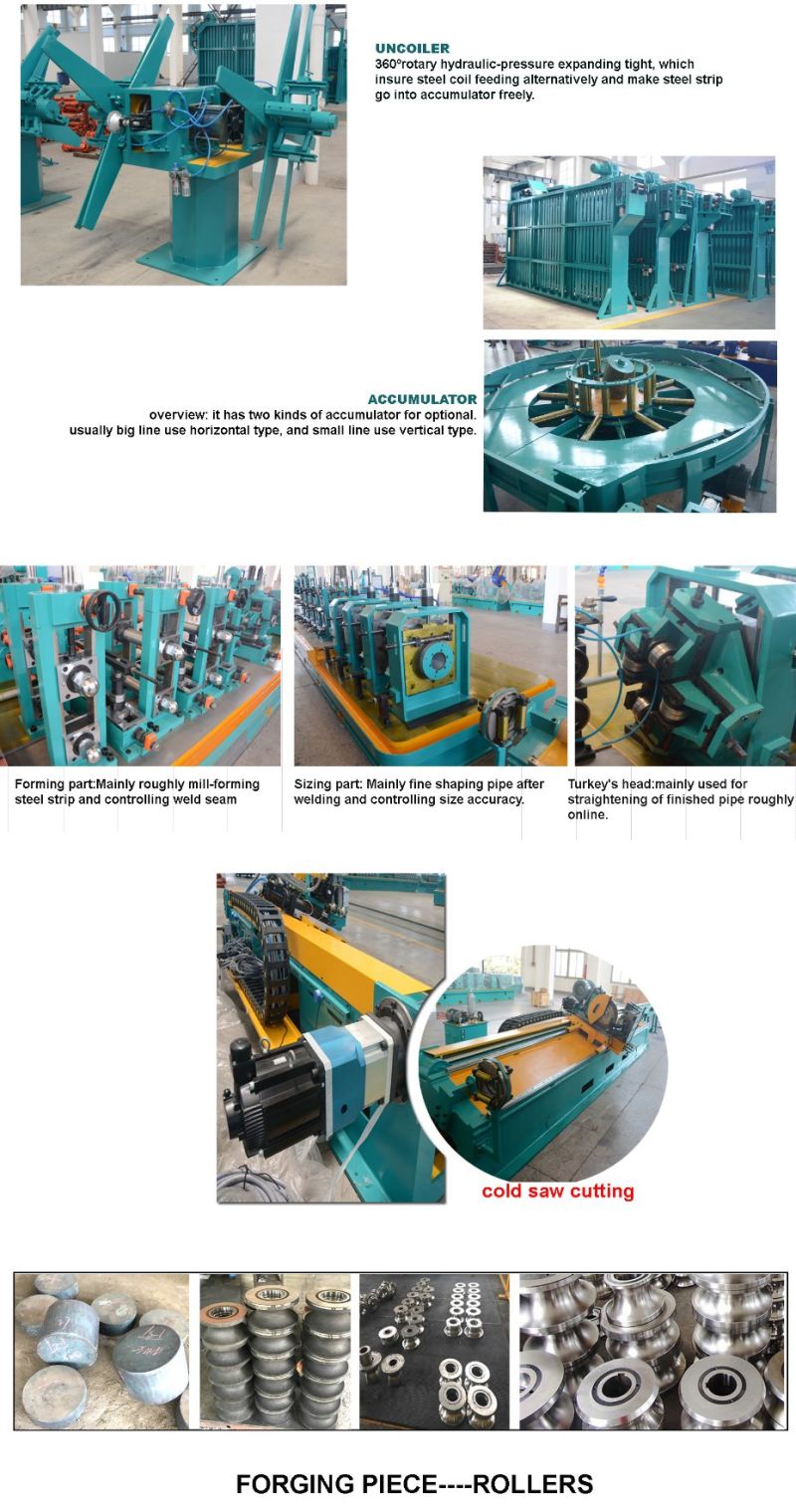  High Frequency Ms Welded Pipe Production Line 