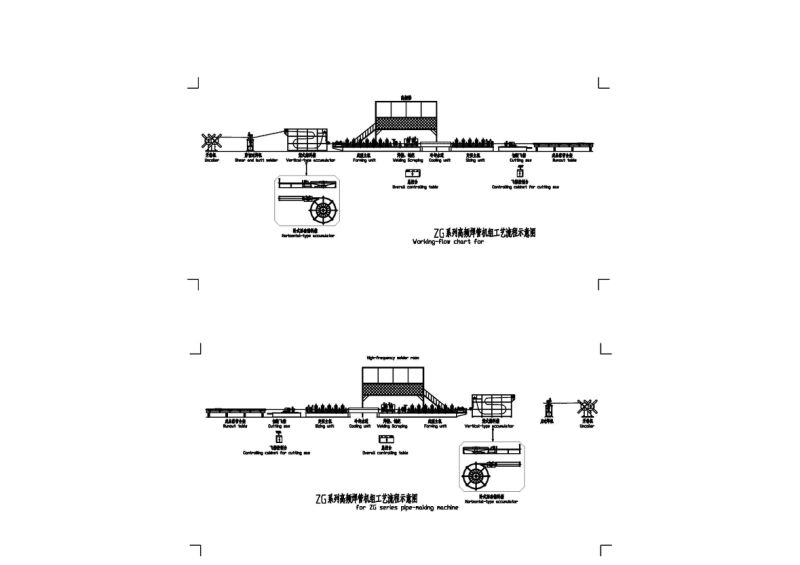  High Frequency Welded Pipe Mill Line (Zg60) 