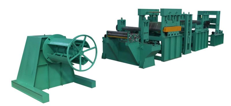  0.3-1.2mm Steel Metal Sheet Straightening Cutting Machine Line 