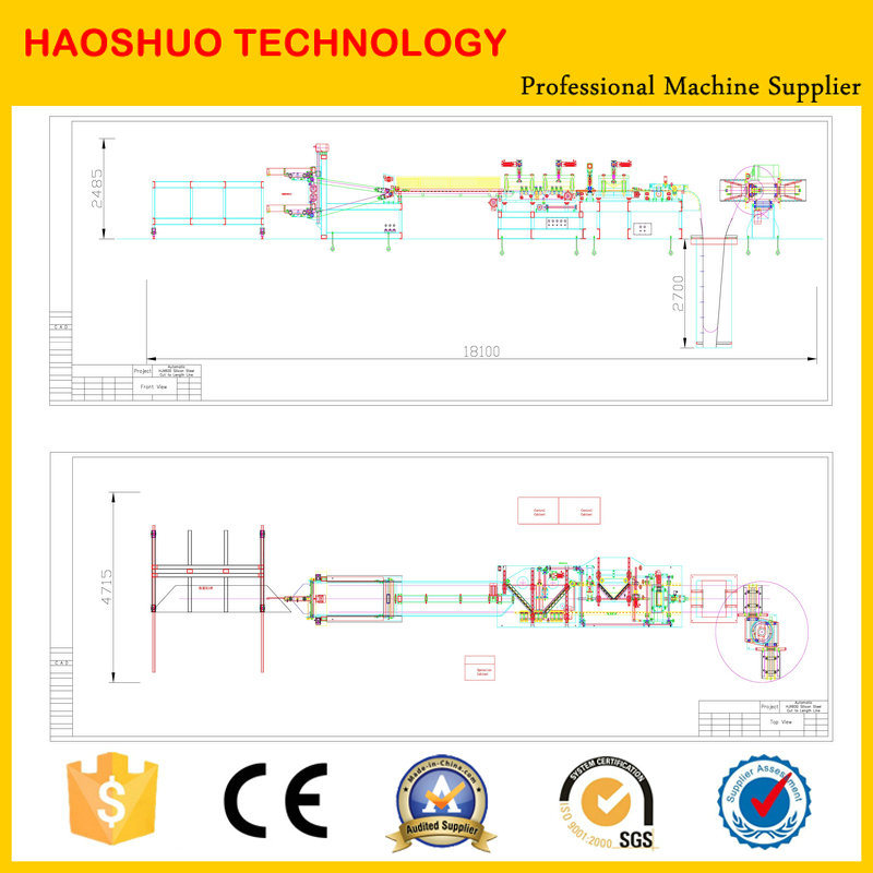  Hjx400 Fully Automatic Core Cutting Line 