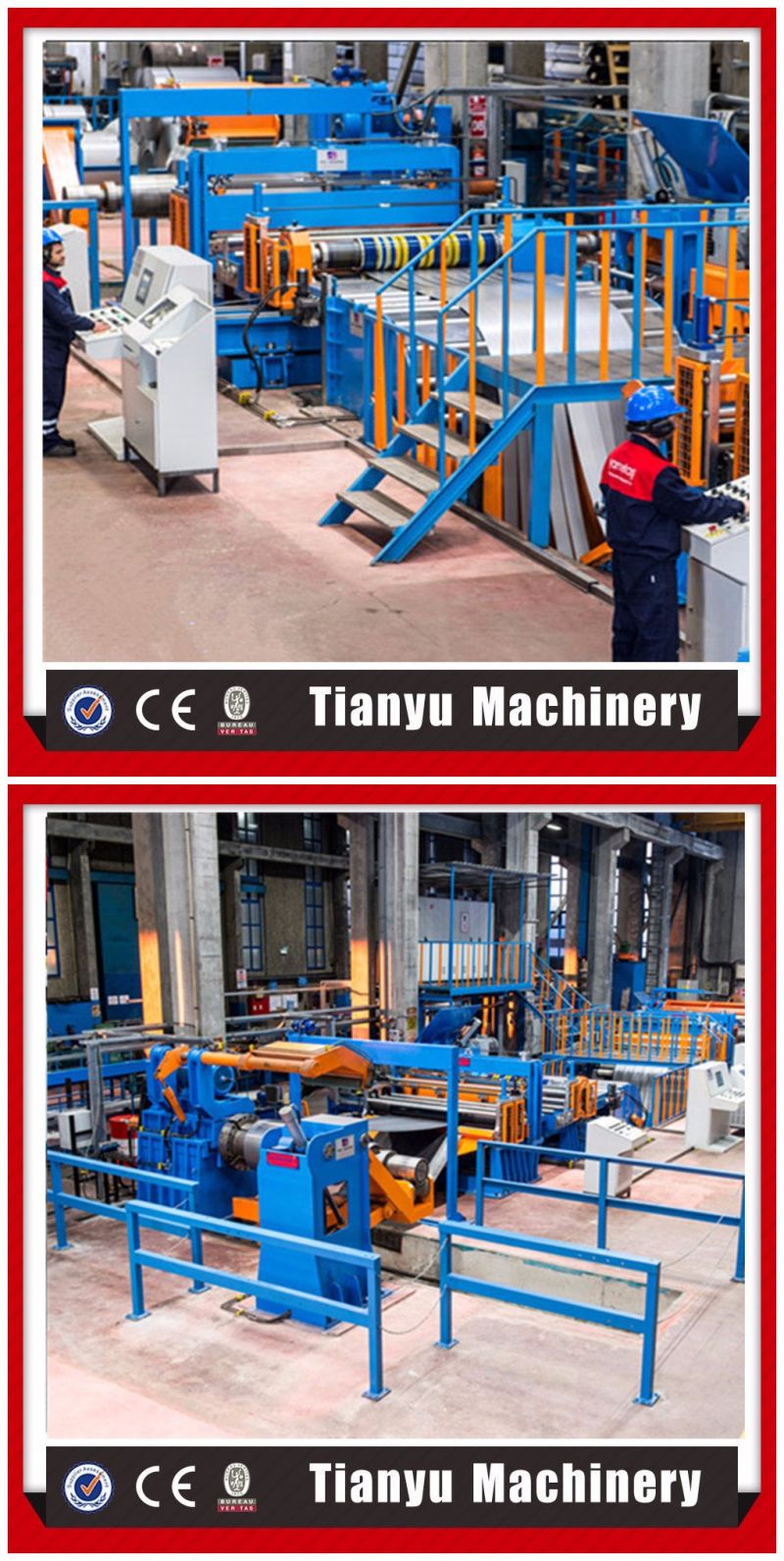  CNC Thin Plate Uncoiling Cut to Length and Slitting Line Machine 